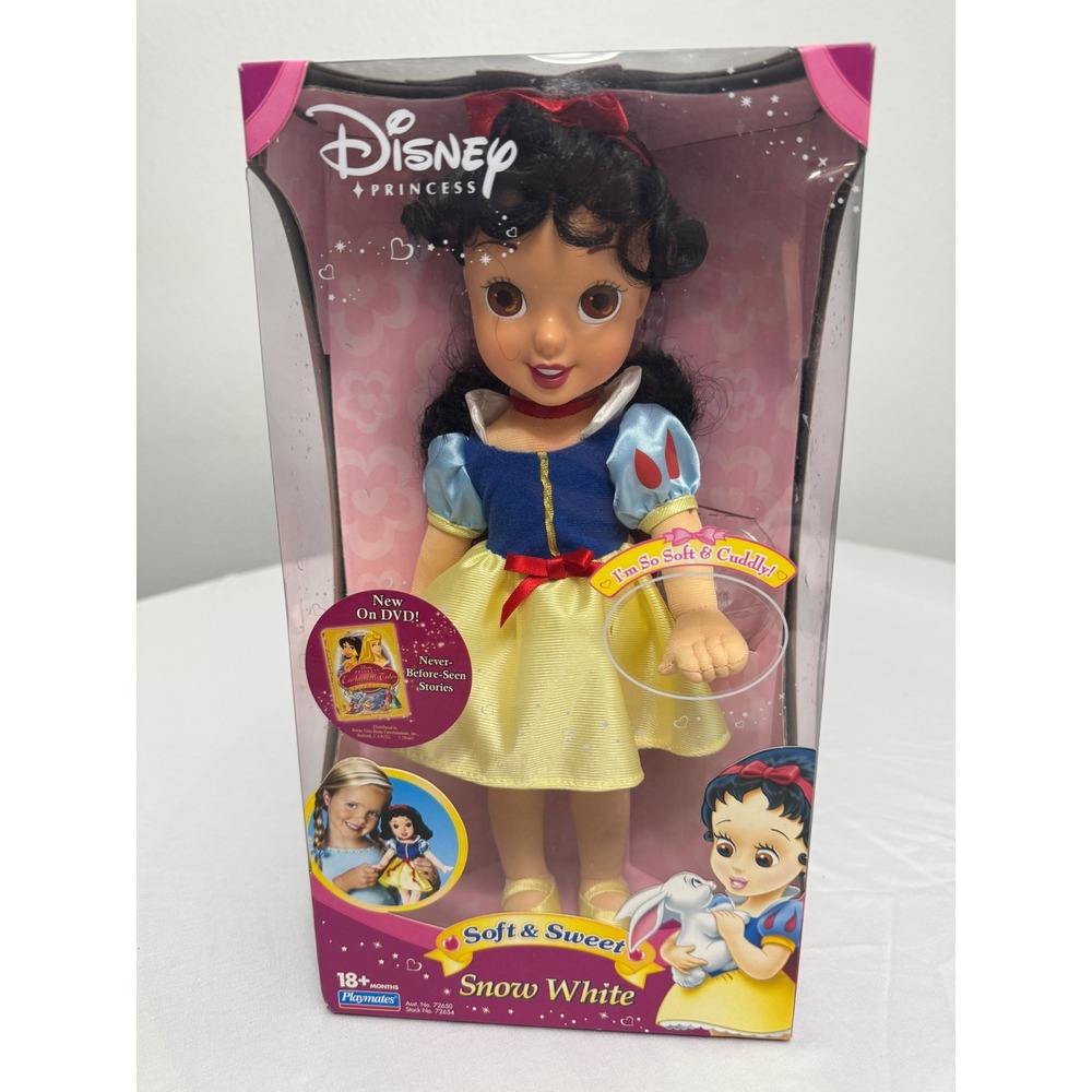 Disney Princess Soft & Sweet Snow White Plush Doll Playmates Toys 72654 NIB